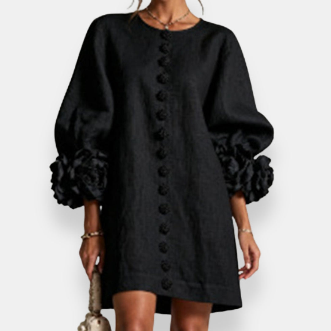 Marcelle | Floral Relief Dress
