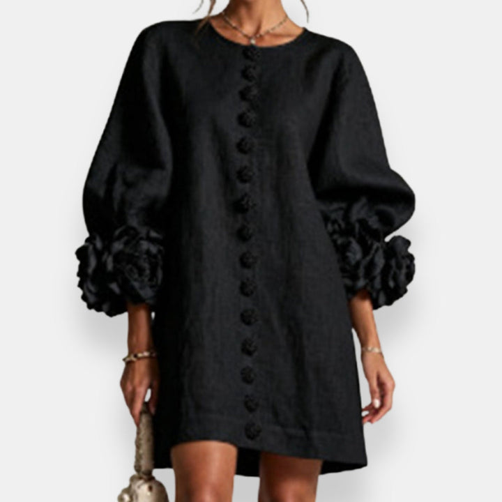 Marcelle | Floral Relief Dress