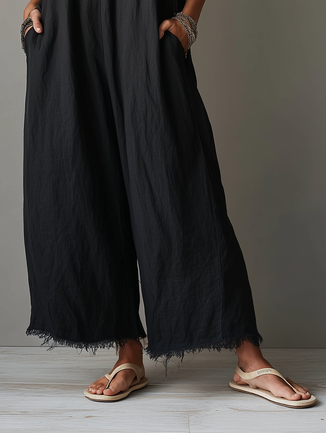 Pascale | Minimalist Linen Dungarees for Women