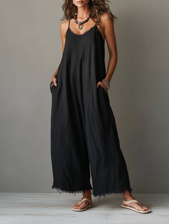 Pascale | Minimalist Linen Dungarees for Women