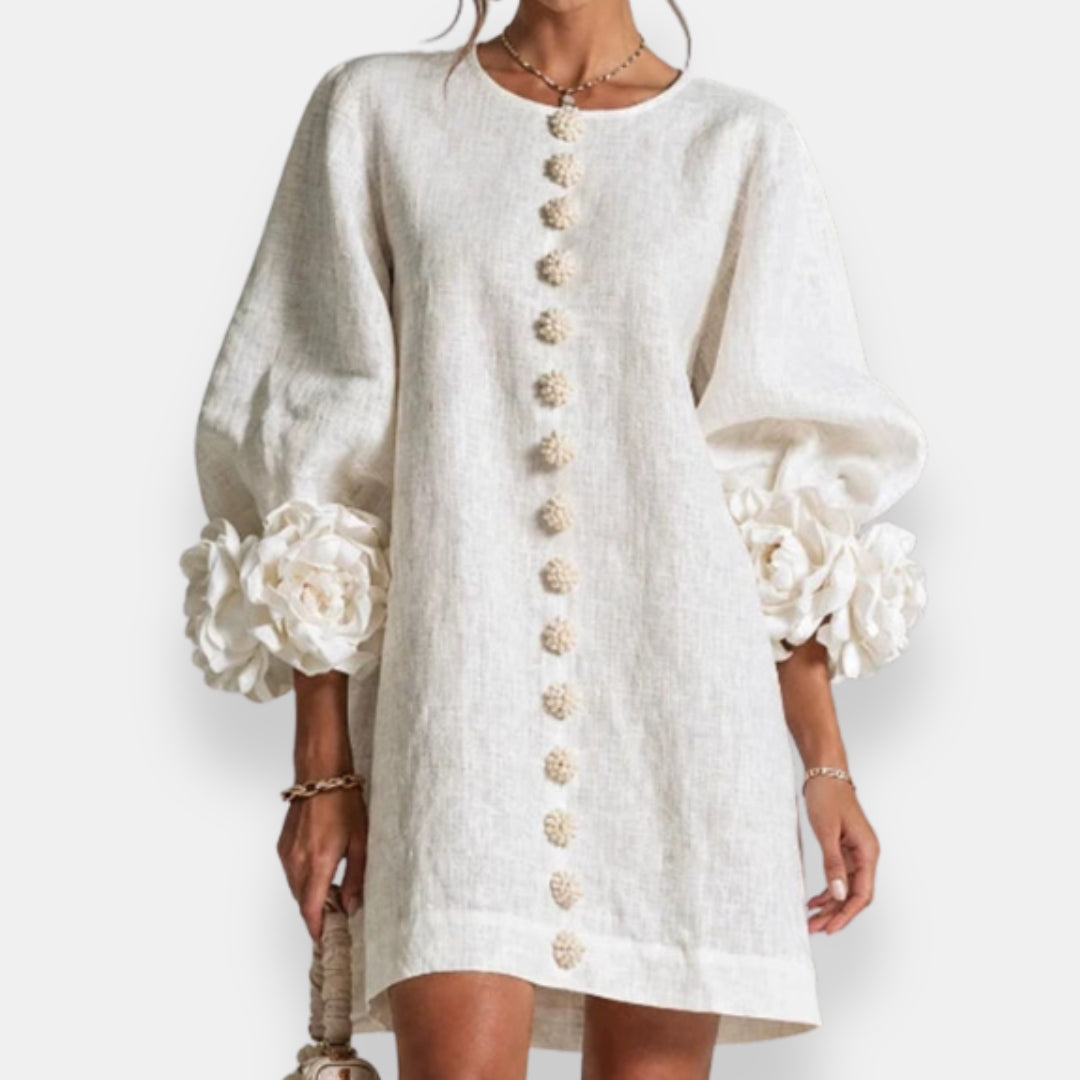 Marcelle | Floral Relief Dress