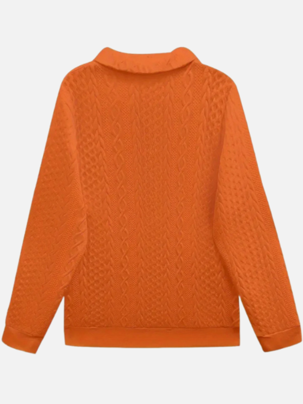 Ida | Half-Zip Cable Knit Jumper