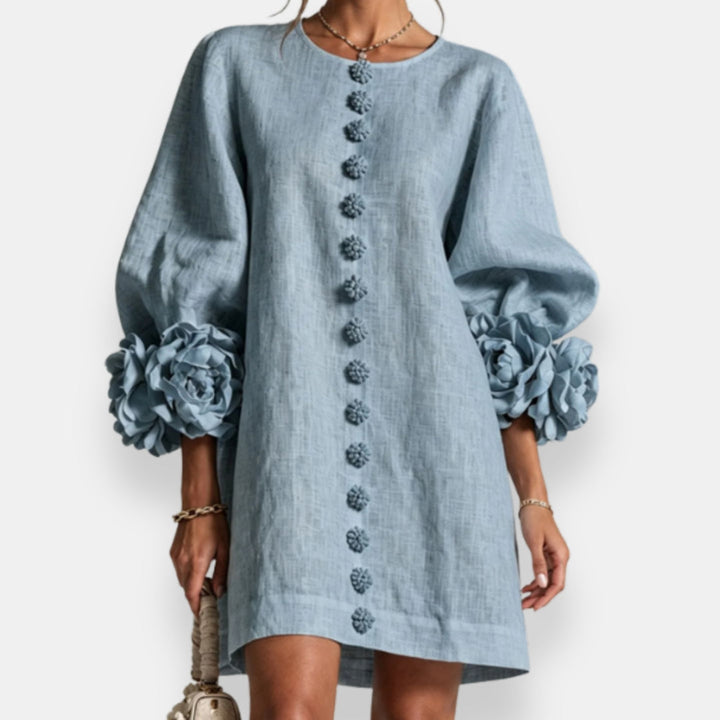 Marcelle | Floral Relief Dress