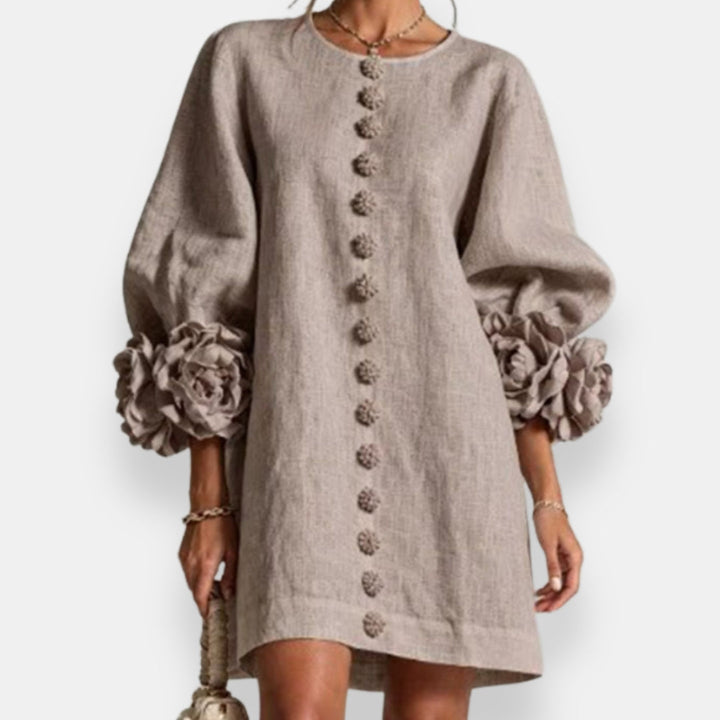 Marcelle | Floral Relief Dress
