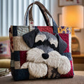Schnauzer - Quilted Tote Bag