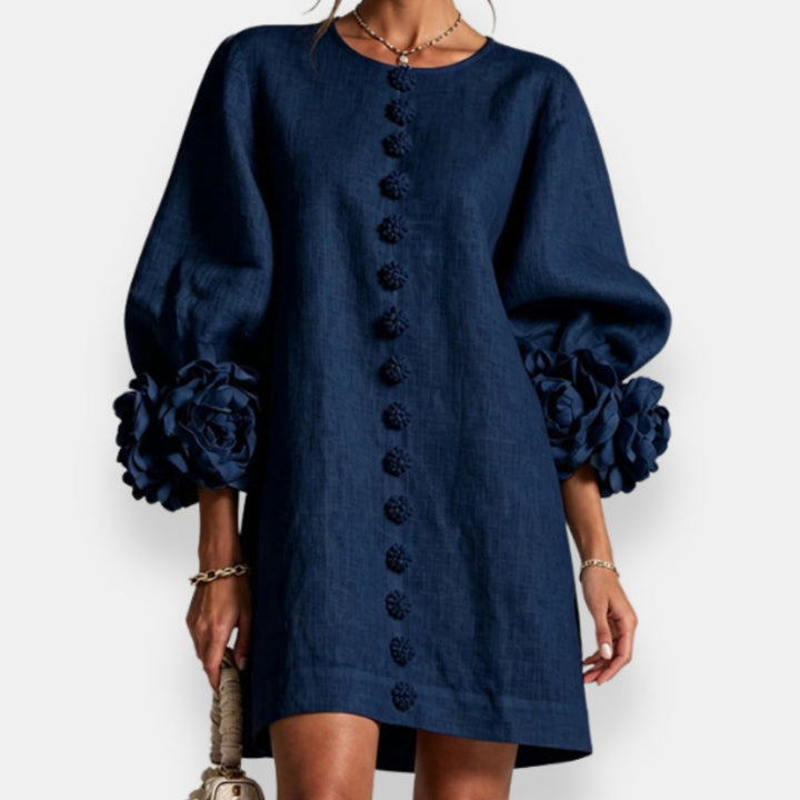 Marcelle | Floral Relief Dress