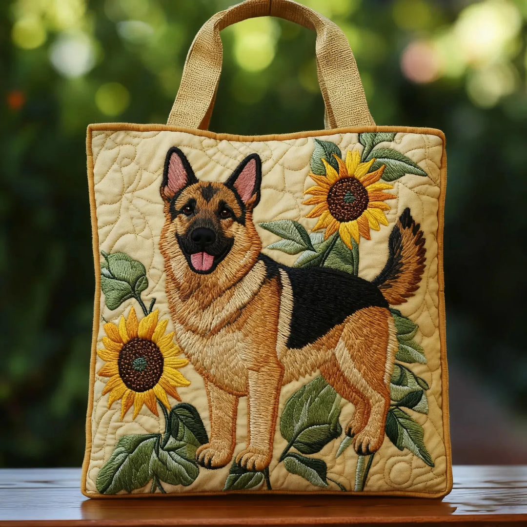 Floral Quilted Tote Bag