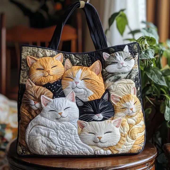 Sleeping Kittens - Padded Tote Bag