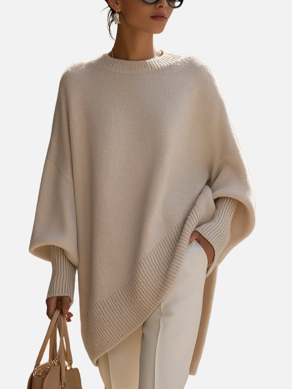 Anne | Soft Oversized Poncho Jumper in Knit