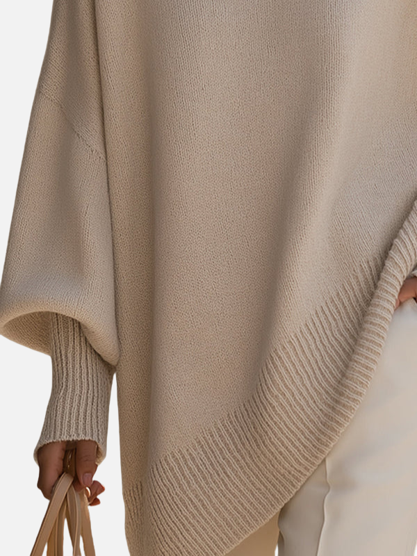 Anne | Soft Oversized Poncho Jumper in Knit