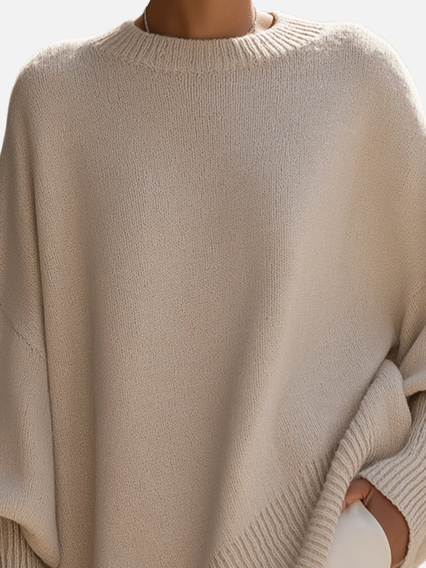 Anne | Soft Oversized Poncho Jumper in Knit