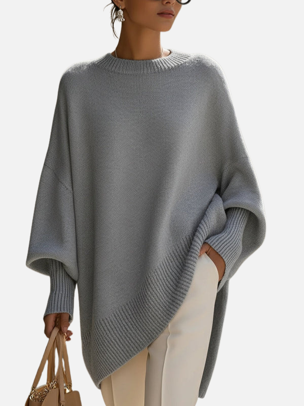 Anne | Soft Oversized Poncho Jumper in Knit