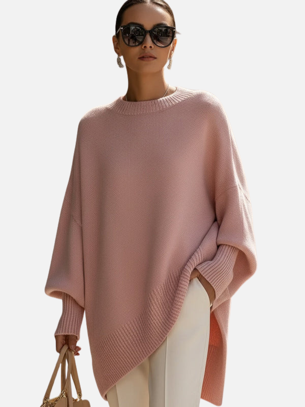 Anne | Soft Oversized Poncho Jumper in Knit