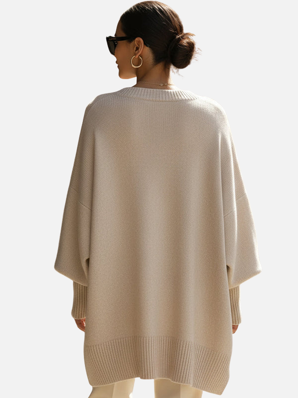 Anne | Soft Oversized Poncho Jumper in Knit