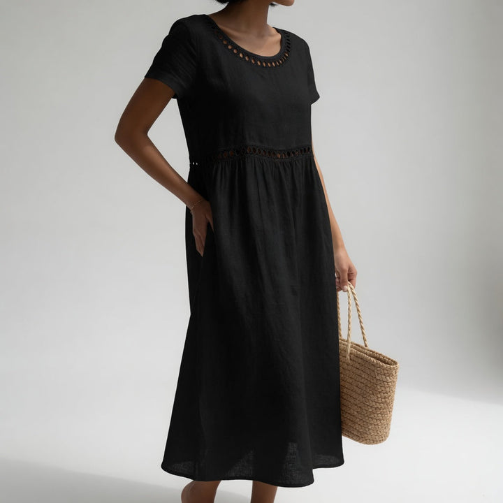 Aveline | Embroidered Fluid Dress