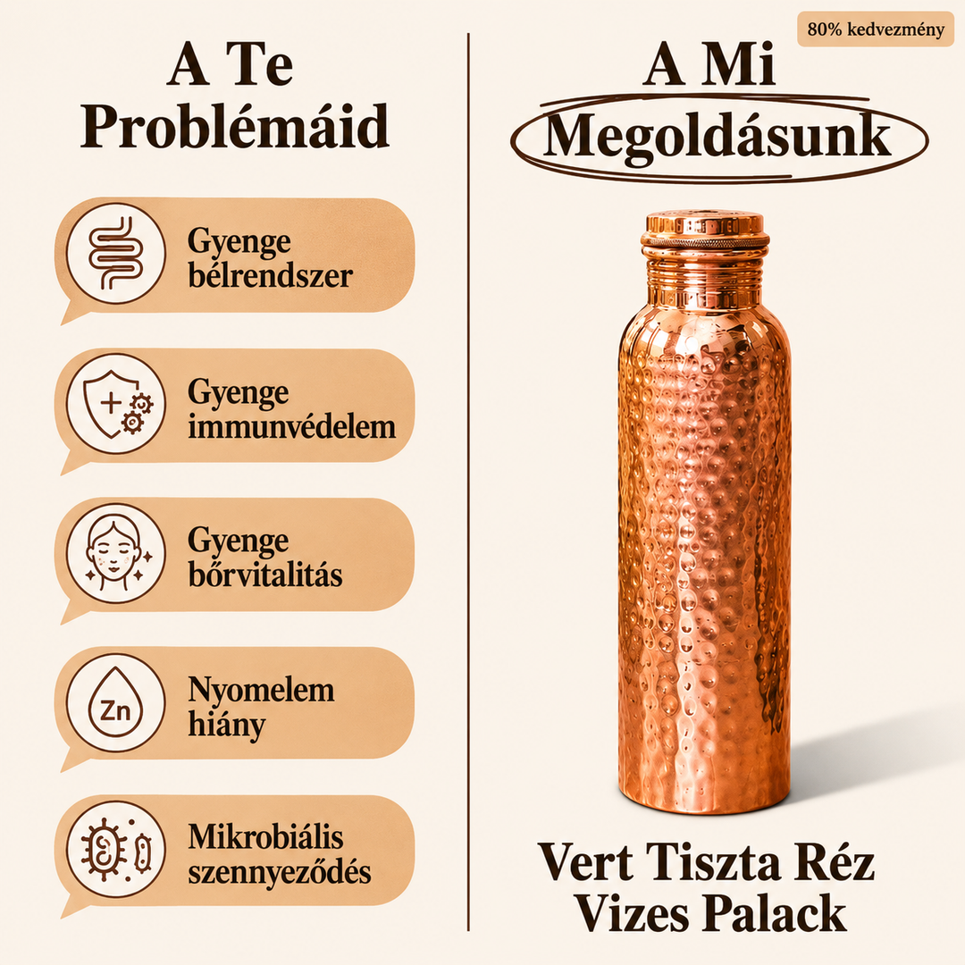 Pure Copper Water Bottle