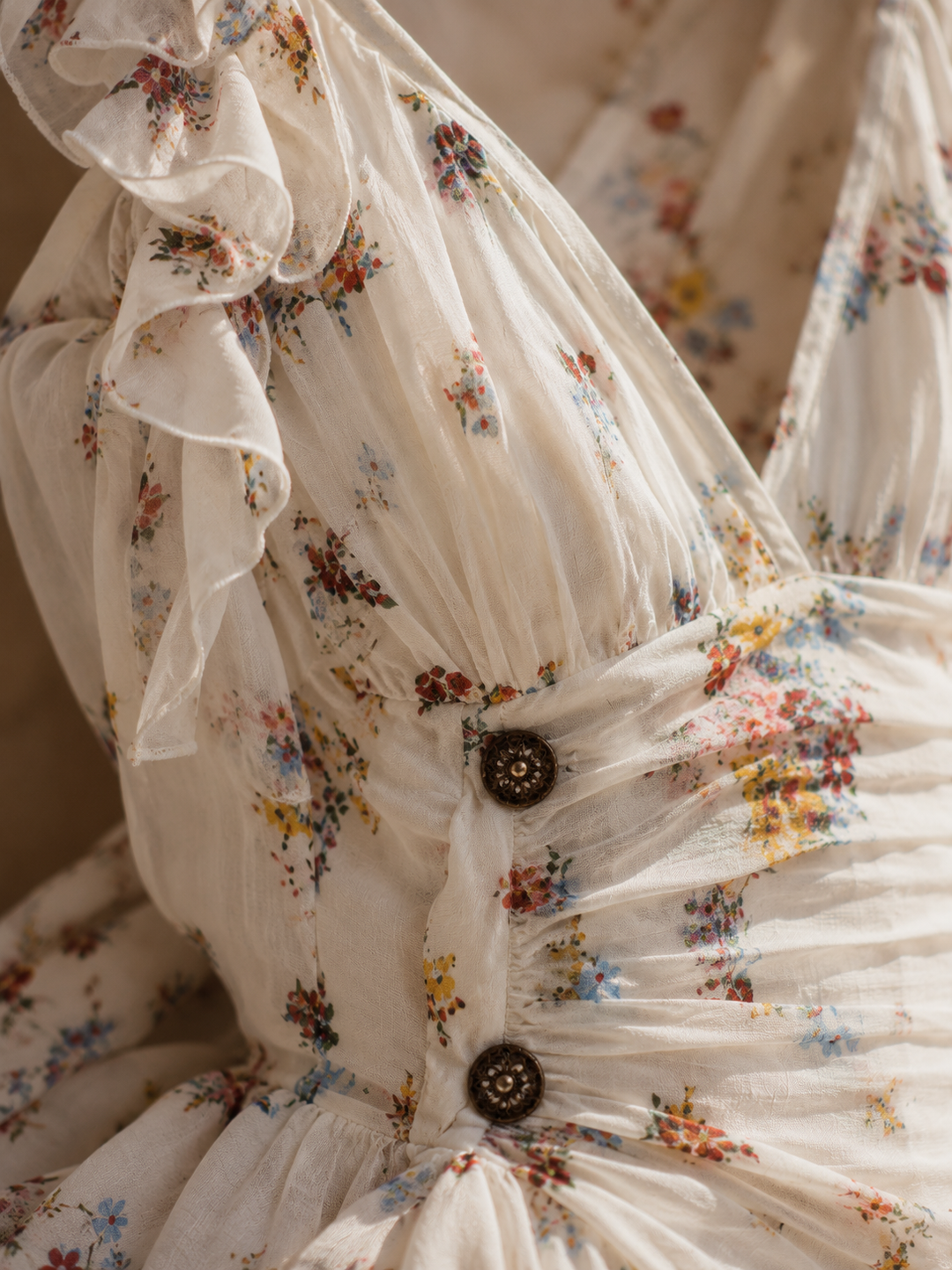 Claire - Mini Retro Floral Dress