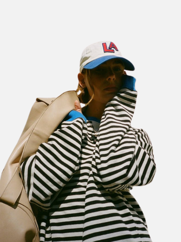 Lene | Colourful Oversized Striped Sweatshirt