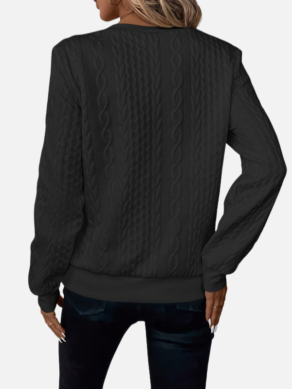 Ida | Half-Zip Cable Knit Jumper