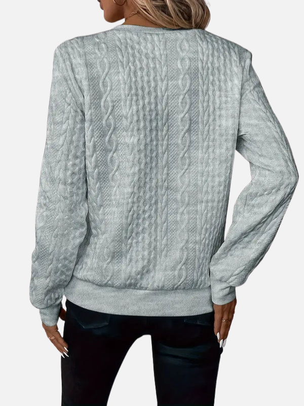 Ida | Half-Zip Cable Knit Jumper