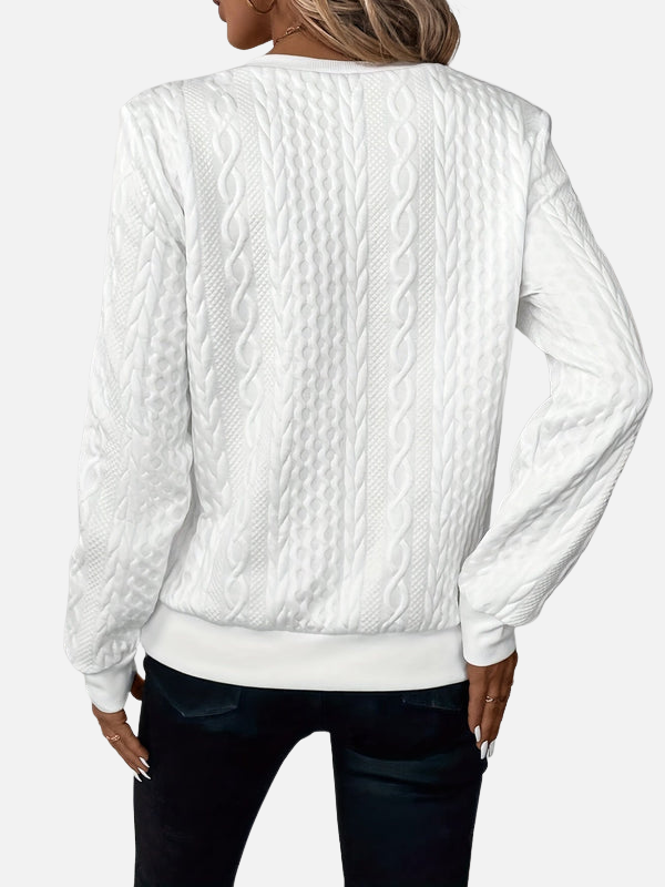 Ida | Half-Zip Cable Knit Jumper