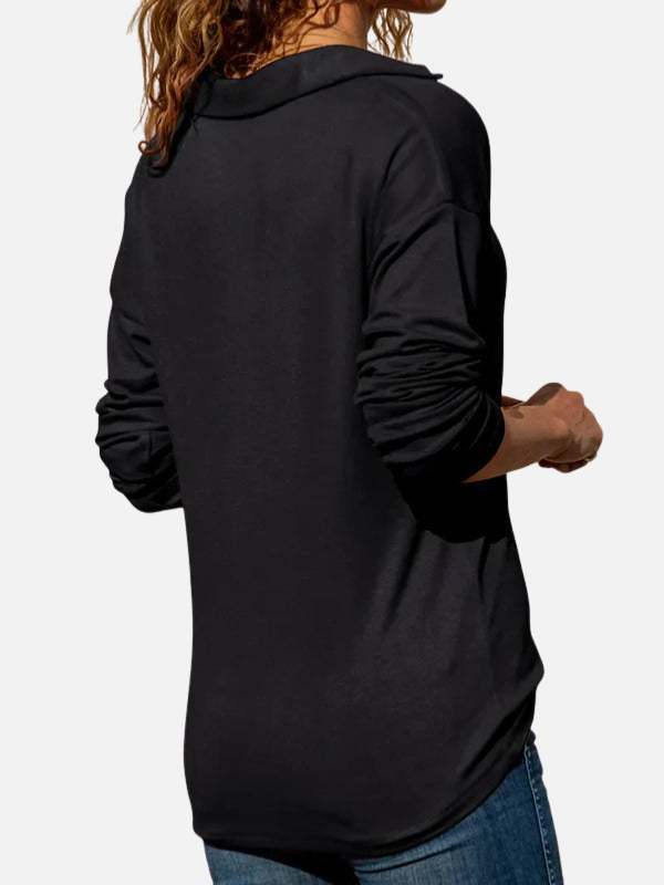 Lene | Half-Zip Pullover with Collar