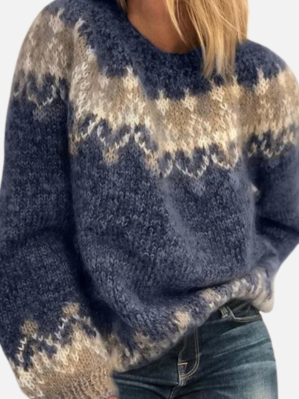 Ida | Icelandic Knit Jumper with Round Neck