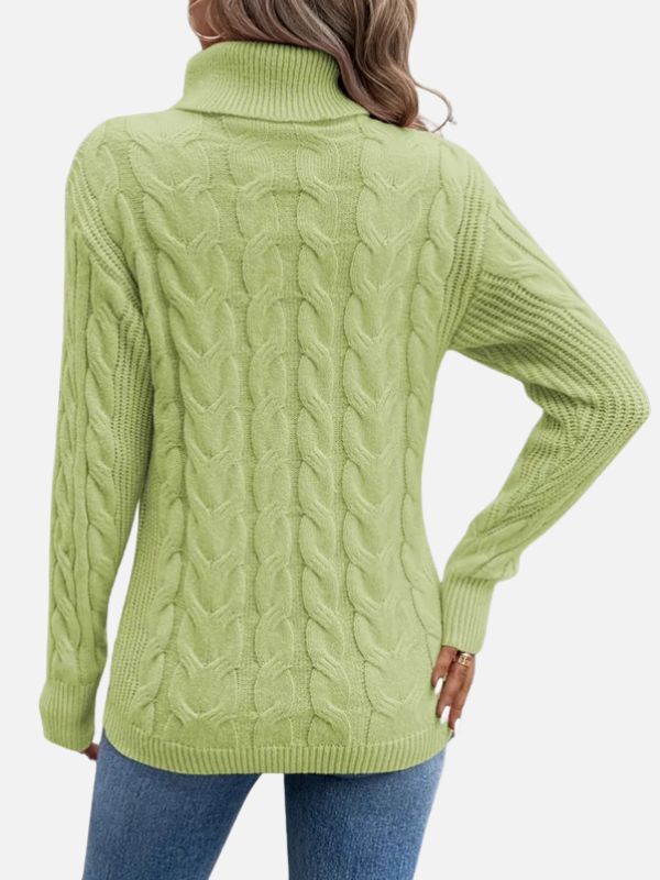 Kirsten | Cable Knit Jumper with Roll Neck – Women