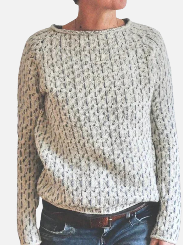 Mette | Loose Knit Jumper with Round Neck for Spring