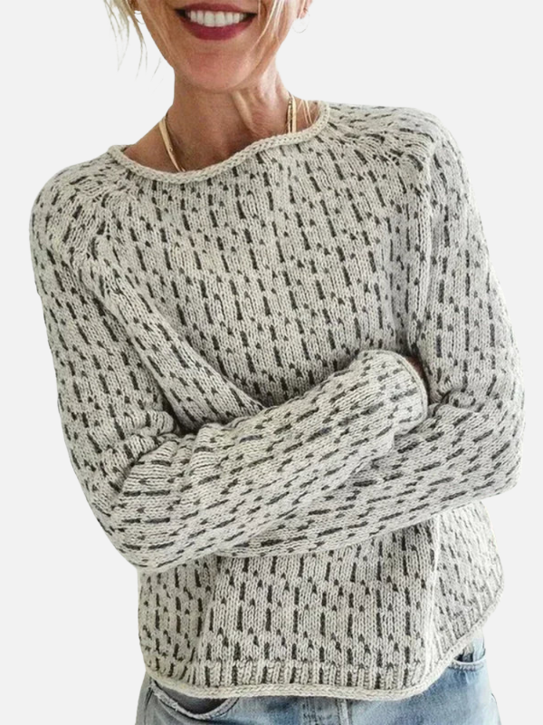 Mette | Loose Knit Jumper with Round Neck for Spring