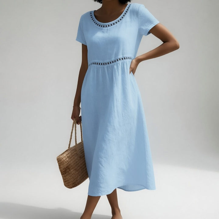 Aveline | Embroidered Fluid Dress