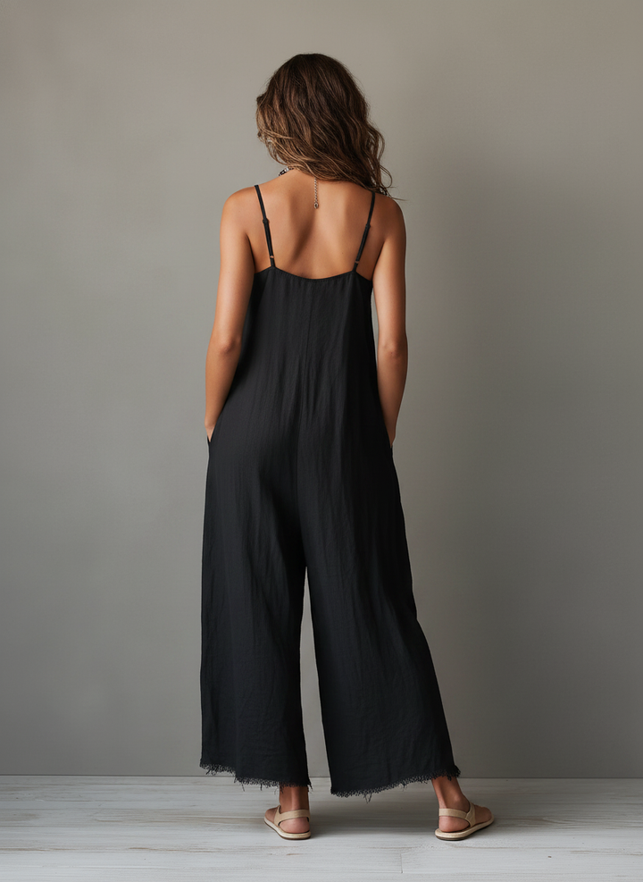 Pascale | Minimalist Linen Dungarees for Women