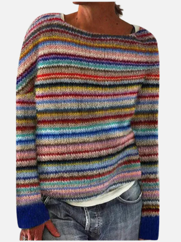 Lene | Patterned Knit Jumper with Yoke