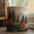 Olwen™ | Forest Quilted Laundry Basket