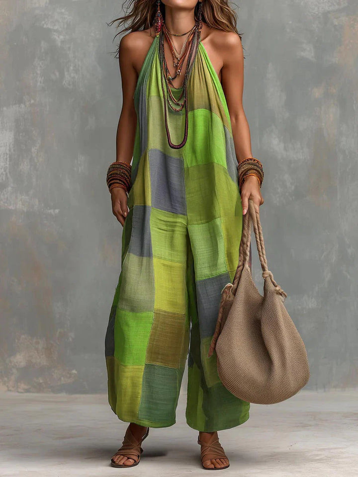 Oriana | Fluid &amp; Printed Summer Jumpsuit