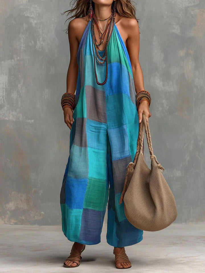Oriana | Fluid &amp; Printed Summer Jumpsuit