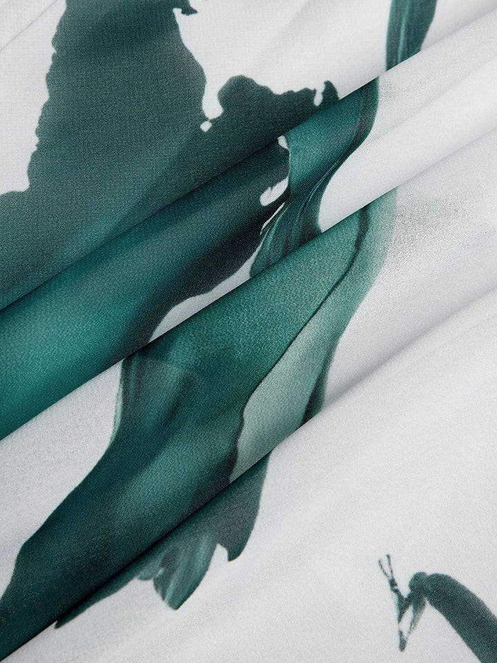 Nayla™ | Long Dress with Watercolour Pattern