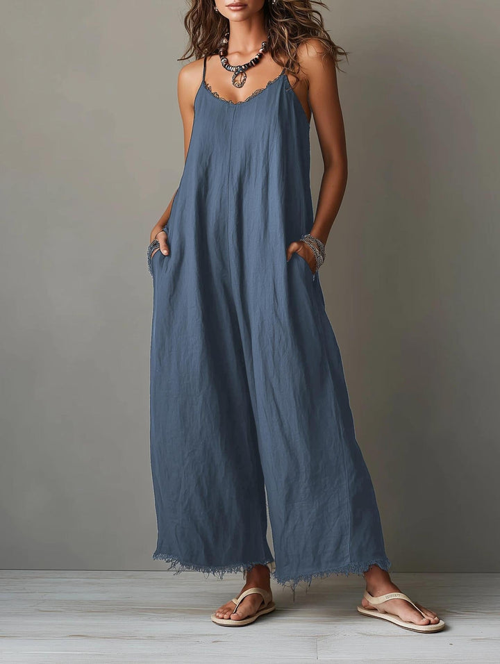 Pascale | Minimalist Linen Dungarees for Women
