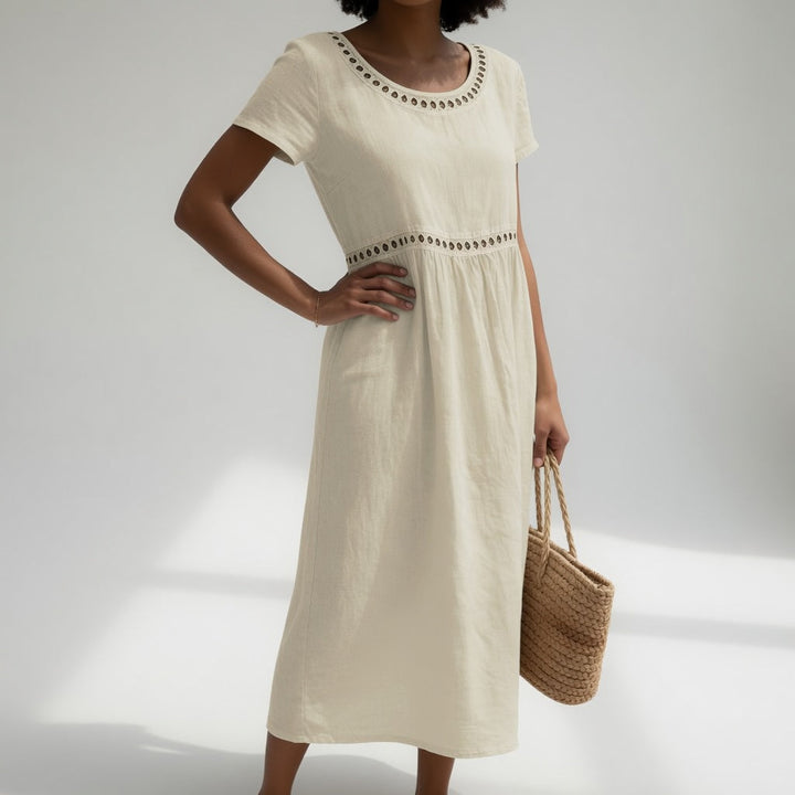 Aveline | Embroidered Fluid Dress