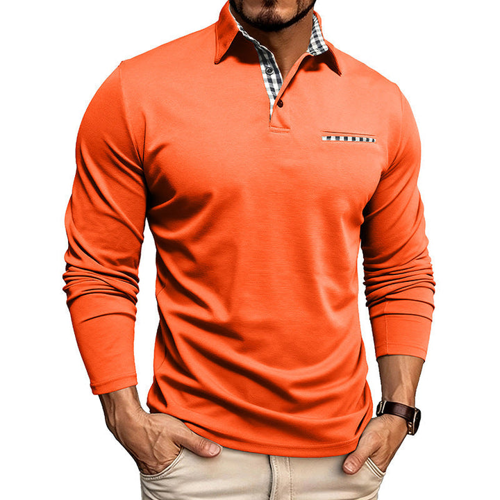 William Premium Long Sleeve Polo