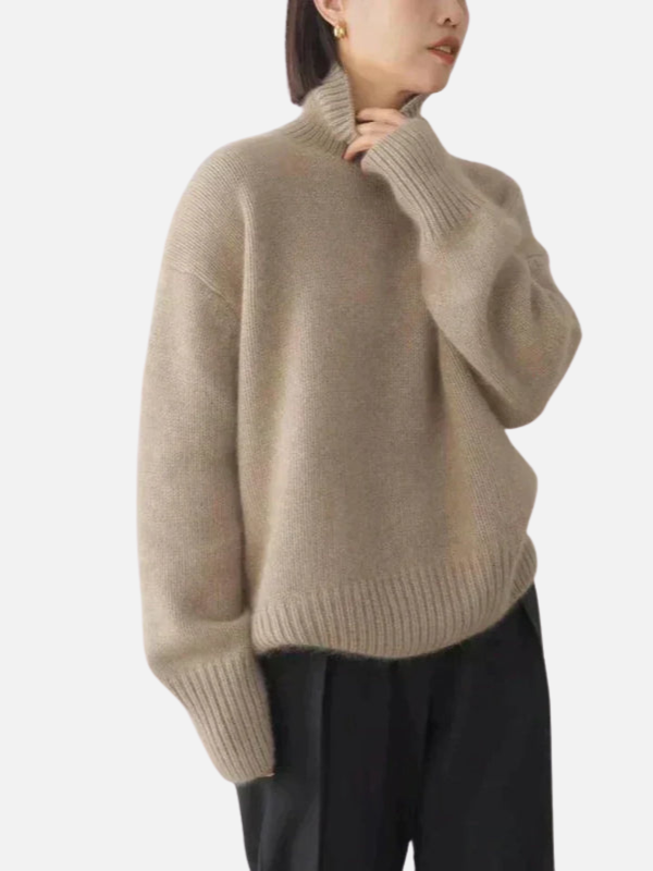 Anne | Oversized Roll Neck Jumper in Soft Knit