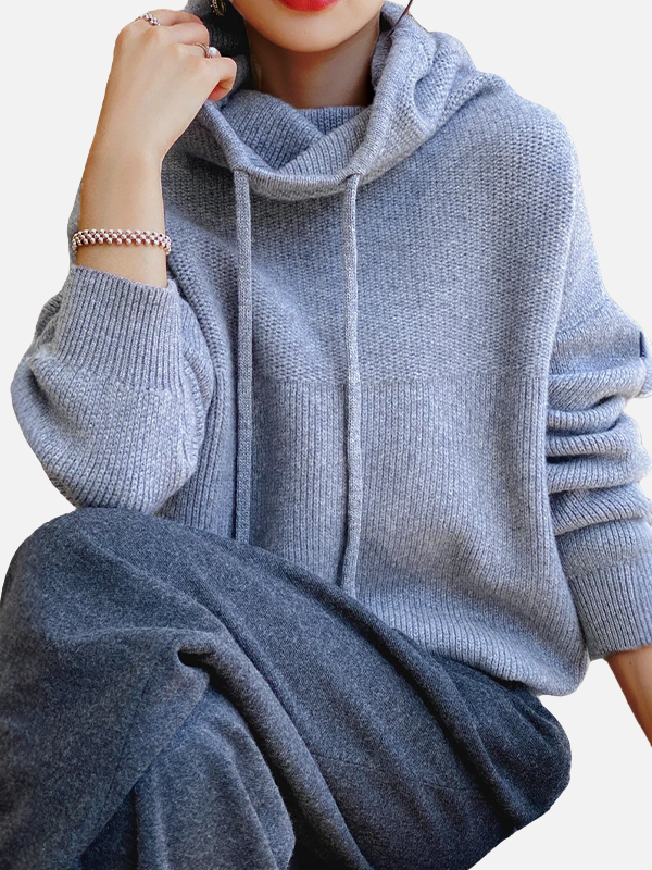 Marianne | Oversized Knit Hoodie, Knit with Hood