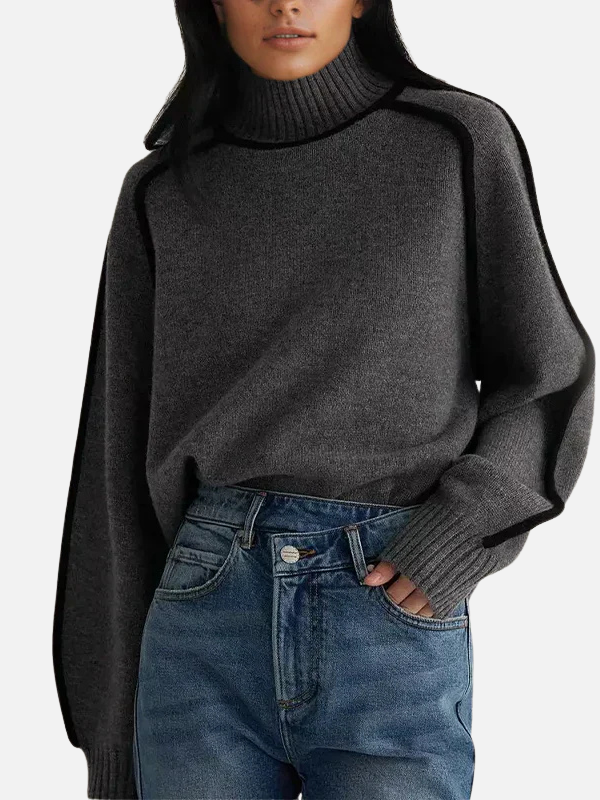 Ida | Roll Neck Jumper in Soft Fine Knit