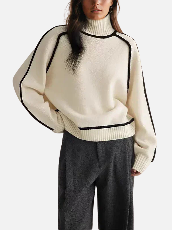 Ida | Roll Neck Jumper in Soft Fine Knit