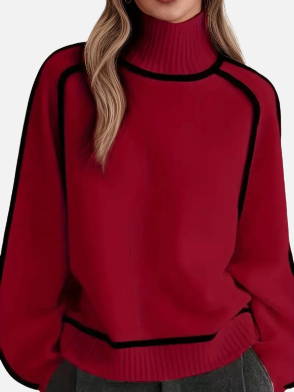 Ida | Roll Neck Jumper in Soft Fine Knit