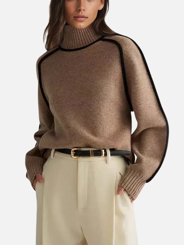 Ida | Roll Neck Jumper in Soft Fine Knit