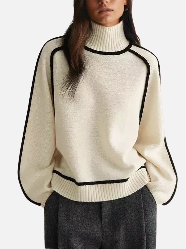 Ida | Roll Neck Jumper in Soft Fine Knit
