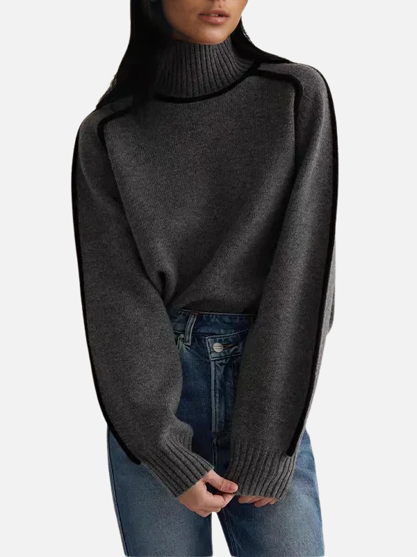 Ida | Roll Neck Jumper in Soft Fine Knit