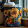 Sunniva™ | Sunshine Floral Quilted Laundry Basket