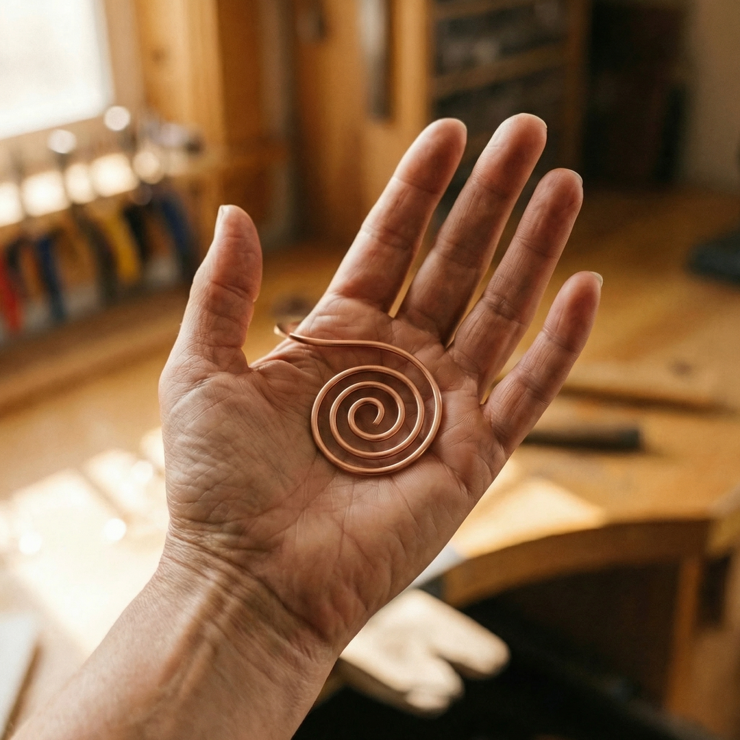 Flow Copper Handmade Spiral